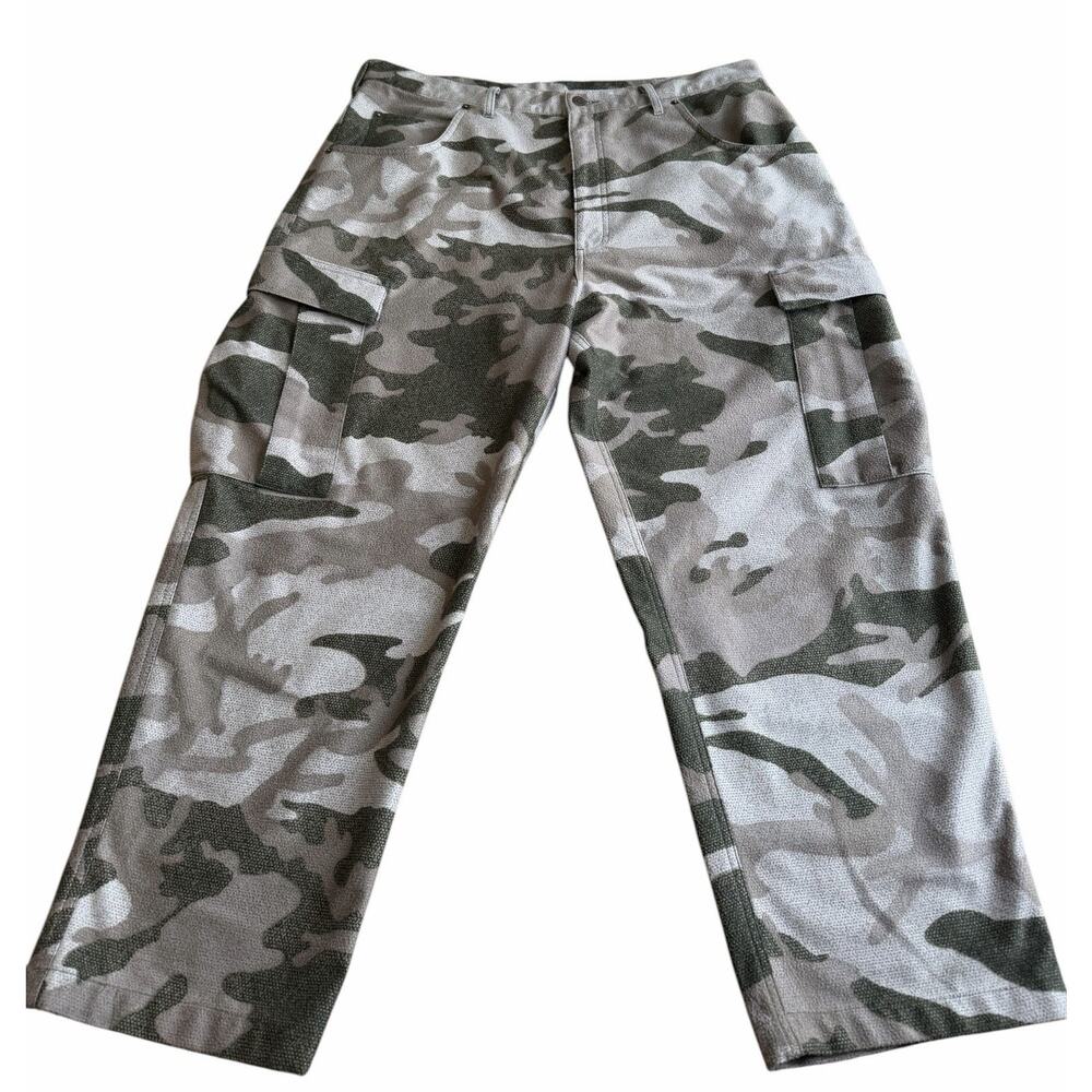 Cabelas Microtex Classic Pants Outfitter Camo Mens 38 Cargo Hunting Pant Pockets